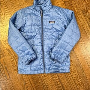 Patagonia Nano Kids Blue Puffer Jacket big boys size 10